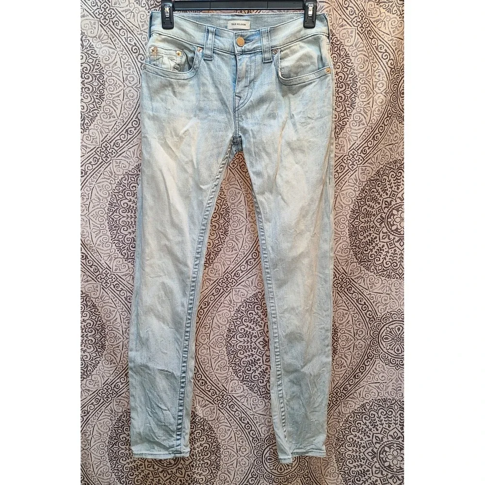 True Religion Light Wash Skinny Jeans